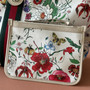 Gucci Giglio Flora large tote bag 853971 White leather