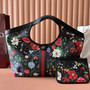 Gucci Giglio Flora large tote bag 853971 Black leather