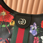 Gucci Giglio Flora large tote bag 853971 Black leather