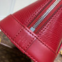 Louis Vuitton Braided Alma BB Bag M59217 Wine Red Epi Leather