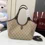 Gucci ‎‎Mercato small tote bag 866646 dark brown GG canvas
