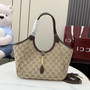 Gucci ‎‎Mercato small tote bag 866646 dark brown GG canvas