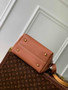 Louis Vuitton Low Key Hobo PM Bag M25354 Brown Grained calfskin