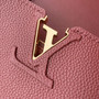 Louis Vuitton Capucines GM Souple Bag, M21787 Wine Red Grained calfskin