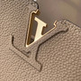Louis Vuitton Capucines GM Souple Bag, M21787 Grained calfskin Gray