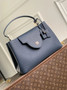 Louis Vuitton Capucines GM Souple Bag, M21787 Navy Grained calfskin