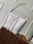 Louis Vuitton Flore Shoulder Bag M12496 | Gray Mahina Calfskin Leather