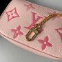 Louis Vuitton Mini Pochette Accessoires M80501 Pink Leather