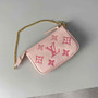 Louis Vuitton Mini Pochette Accessoires M80501 Pink Leather