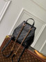 Louis Vuitton Backup M47072 Black Monogram Leather