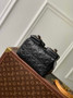 Louis Vuitton Backup M47072 Black Monogram Leather