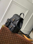 Louis Vuitton Backup M47072 Black Monogram Leather