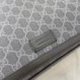 Gucci ‎‎Large changing bag, 495909 Black grey GG Supreme canvas