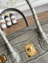 Hermès Birkin Bag 25 Calfskin Gray