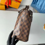Louis Vuitton Neverfull PM Bag N41359 Damier Ebene Canvas Red - Default Title - View 4