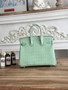 Hermès Birkin Bag 25 Calfskin Light Green