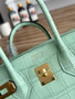 Hermès Birkin Bag 25 Calfskin Light Green