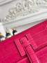 Hermes Jige Elan 29 clutch Calfskin Plum