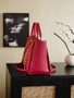Chanel Shopping Bag, AS3351 Grained Calfskin Red