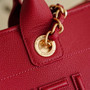 Chanel Shopping Bag, AS3351 Grained Calfskin Red