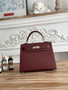 Hermes Kelly Bag 25cm Epsom Wine Red