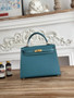 Hermes Kelly Bag 25cm Epsom Light Blue