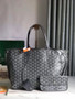 Goyard Anjou PM Tote Bag, GY020662 Leather Gray