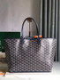 Goyard Anjou PM Tote Bag, GY020662 Leather Navy