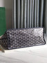 Goyard Anjou PM Tote Bag, GY020662 Leather Navy