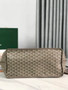 Goyard Anjou GM Tote Bag, GY020661 Leather Light Gray