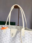 Goyard Anjou GM Tote Bag, GY020661 Leather White