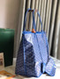 Goyard Anjou GM Tote Bag, GY020661 Leather Blue