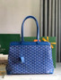 Goyard Bellechasse Biaude PM Tote Bag, GY020161 Blue Canvas