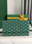 Goyard Varenne Continental Wallet 02019 Goyardine Canvas Green