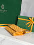 Goyard Varenne Continental Wallet 02019 Goyardine Canvas Yellow