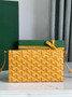 Goyard Varenne Continental Wallet 02019 Goyardine Canvas Yellow