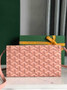 Goyard Varenne Continental Wallet 02019 Pink Goyardine Canvas