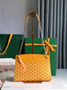 Goyard Rouette Structuré PM Bag 020805 Goyardine Canvas Yellow