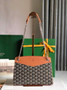 Goyard Rouette Structuré PM Bag 020805 Goyardine Canvas Brown