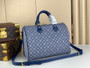 Louis Vuitton M59224 Speedy Bandoulière 30 Bag Monogram Blue