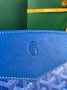 Goyard Rouette Structuré PM Bag 020805 Goyardine Canvas Blue
