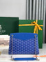 Goyard Rouette Structuré PM Bag 020805 Goyardine Canvas Blue