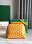 Goyard Vendôme Cosmetic Pouch Goyardine Canvas Yellow