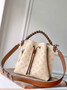 Louis Vuitton Muria Bucket Bag M55801 - Beige Leather Handbag