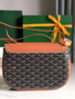 Goyard 233 Strap Bag, GY020213 Goyardine Canvas Brown