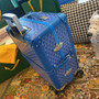 Goyard Travel Luggage 20 inchd Blue Leather