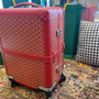 Goyard Travel Luggage 20 inch Red Leather