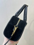 Chanel Clutch with Leather Strap, AP5528 Suede Calfskin Black