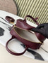 Chanel Clutch with Leather Strap, AP5528 Calfskin Wine Red