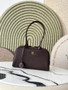 Chanel Large Bowling Bag, AS6580 Calfskin Coffee